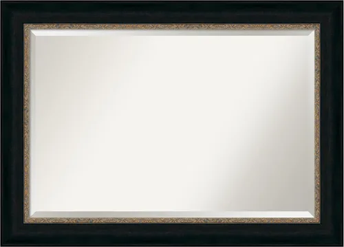 Vista 9 de Amanti Art Bronze Bathroom Mirror for Over Sink, 27x27 Paragon Bronze Square Vanity Mirror, Medium Traditional Frame, Hangs Horizonally and