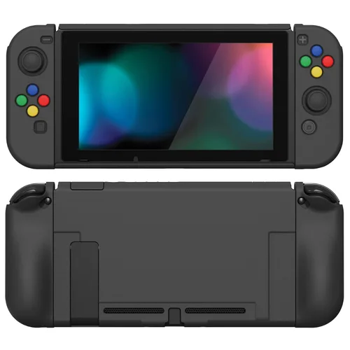 Vista 98 de PlayVital AlterGrips Ergonomic Grips Cover for Nintendo Switch, [2 Design] Interchangeable Comfort Dockable Protective Case with Screen Protector &