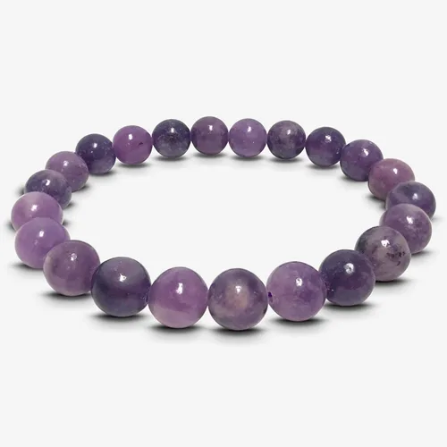 Vista 249 de Gem Avenue Handmade Round Bead Stretch Bracelet Unisex Natural Stone Beaded Jewelry for Men & Women, Elastic Wristband for Daily Wear