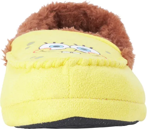 Vista 4 de Nickelodeon Pantuflas para hombre - Bob Esponja y Patricio 3D Fuzzy Slippers (7-14)