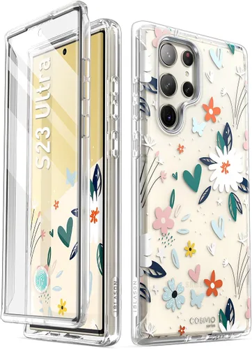 Vista 10 de i-Blason Cosmo Series - Funda para Samsung Galaxy S23 Ultra 5G (lanzado en 2023), diseño protector contra golpes, delgado y elegante, con protector