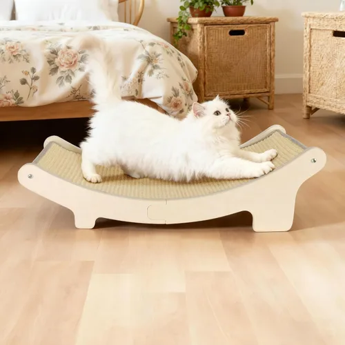 Vista 8 de HOTEAGLE Cama rascador para gatos de interior, varillas de apoyo gruesas