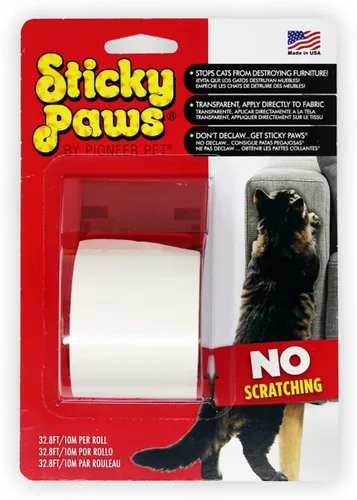 Vista 6 de Bandas de control de arañazos Sticky Paws, normal, Transparente