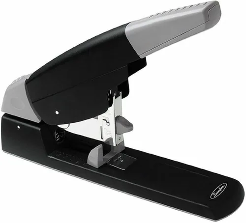 Vista 2 de Swingline Engrapadora resistente, capacidad para 210 hojas, alta capacidad, sin atascos, mango cómodo, metal, negro y gris (90002)