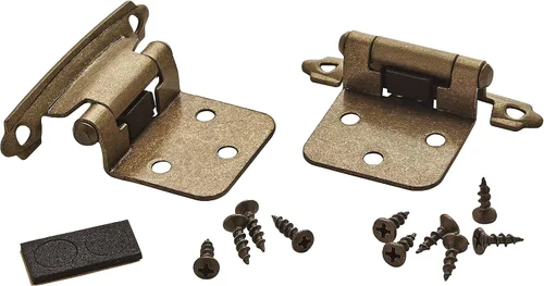 Vista 7 de Amerock Bisagra cierre automático montaje Variable revestimiento Bisagra Set, 2 paquetes, BP3429BB
