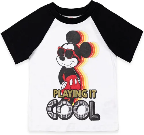 Vista 3 de Disney Mickey Mouse - Conjunto de camiseta y pantalones cortos para bebé a niño grande
