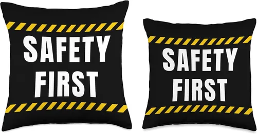 Vista 3 de Think safety first Safety First Throw Pillow, 16x16, Multicolor