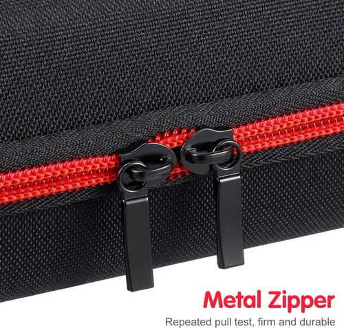 Vista 4 de Ciieeo Funda de micrófono inalámbrico acolchada EVA para 2 micrófonos de mano con protección de cremallera, bolsa de almacenamiento de viaje