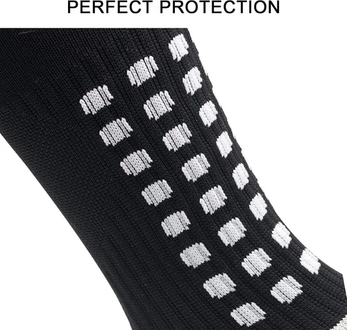 Vista 4 de Calcetines de fútbol para hombre antideslizantes para la rodilla antideslizantes para fútbol baloncesto deportes agarre 3 pares