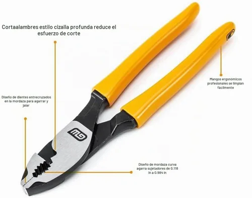 Vista 4 de GEARWRENCH 82174 Alicates para juntas deslizantes con mango sumergido de 6 pulgadas