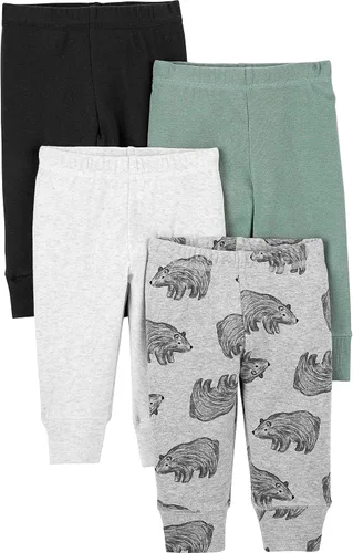 Vista 15 de Simple Joys by Carter's - Pantalones de forro polar para bebé, paquete de 4
