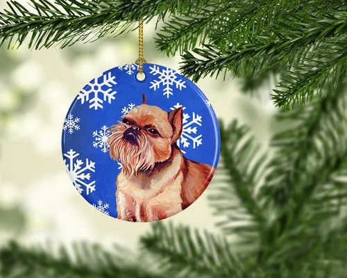 Vista 311 de Caroline's Treasures Cavalier Spaniel - Adorno de cerámica para colgar en el árbol de Navidad, para el hogar, Navidad, fiestas, regalo, 3 pulgadas