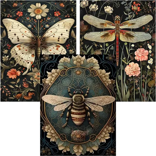 Vista 30 de Meothan - Paquete de 12 kits de arte de diamantes 5D para adultos, de animales, cristales redondos, para regalo o para decoración del hogar de 12 x