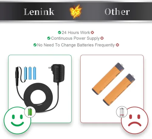 Vista 5 de Lenink Adaptador de fuente de alimentación de CA para batería AAA, reemplazar 3 pilas AAA, negro
