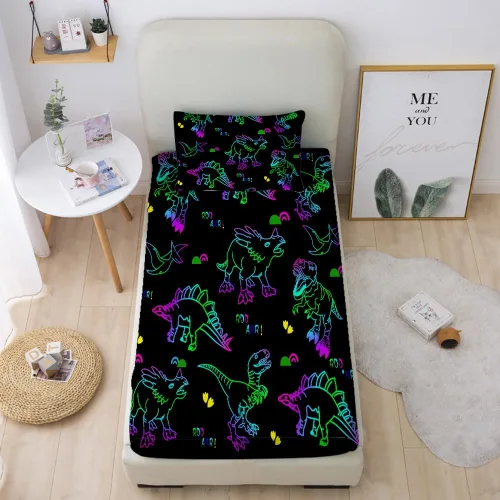 Vista 13 de Juego de sábanas para niños con temática de autos y animales tamaño Queen para niños y niñas - Juego de ropa de cama de dibujos animados con Coches