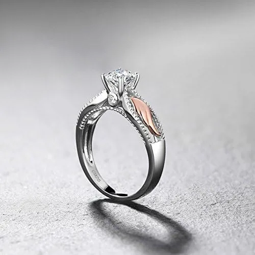 Vista 5 de to My Love, I'll Hold You in My Heart Personalized Circle Wings Memorial Ring, 925 Sterling Silver Fashion Angel Wing Ring, Trendy Delicate Ring