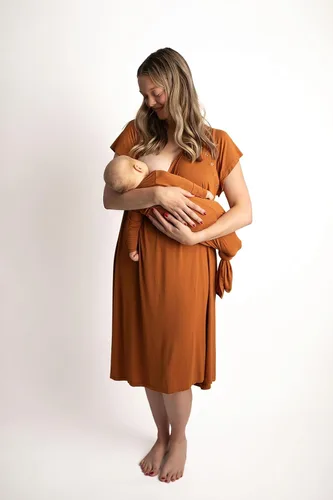 Vista 153 de Three Little Tots Vestido de corbata anudada para bebé recién nacido - Bebé