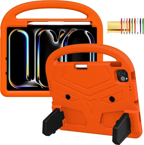 Vista 17 de Funda para niños para iPad Pro 11 2022/2021/2020 (4ª/3ª/2ª generación), a prueba de golpes, EVA, funda protectora [compatible con carga de lápiz]