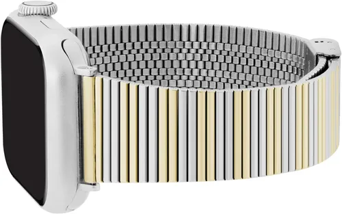 Vista 8 de Anne Klein Correa de acero inoxidable para Apple Watch, segura, ajustable, correa de repuesto para Apple Watch, se adapta a la mayoría de muñecas