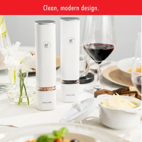 Vista 9 de ZWILLING Enfinigy - Molinillo eléctrico para sal/pimienta, color blanco