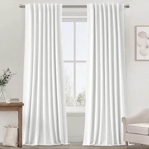 Vista 32 de UHITECH Short Blackout Curtains for Bedroom 24 Inch Long 2 Panels, Beige