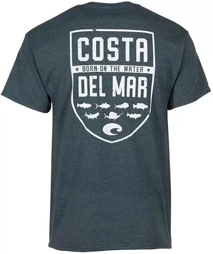 Vista 2 de Costa Del Mar Camiseta de manga corta Species Shield para hombre