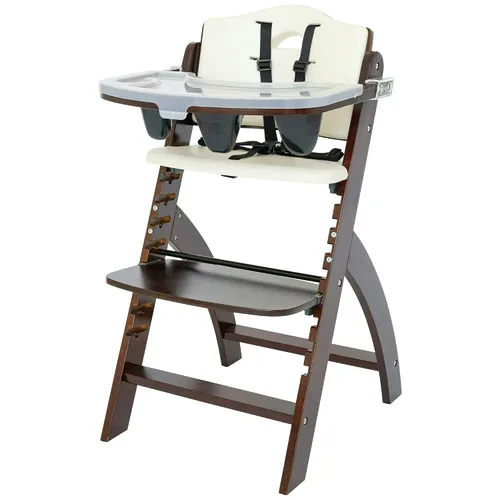 Vista 17 de Silla alta de madera Abiie Beyond Junior con bandeja - Trona ajustable y convertible para bebés y niños pequeños - De 6 meses a 113 kg - Resistente