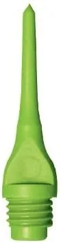 Vista 3 de Mueller 1/4" Plástico Keypoint Dart Tip - Bolsa/100-15 Color Variaciones Verde neón