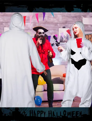 Vista 7 de Shinymoon Disfraz de calabaza para adulto, disfraz de calabaza de Halloween, pijamas de calabaza para hombre y mujer, disfraz de calabaza Jack O