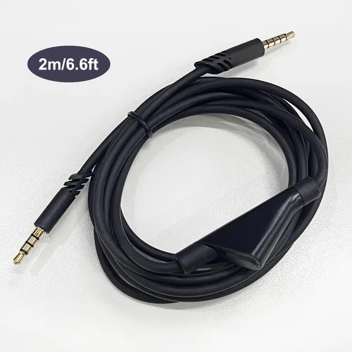 Vista 5 de Cable de audio de repuesto para auriculares A40 compatible con auriculares Astro A40/A40TR/A10, cable auxiliar A40 TR con función de silencio