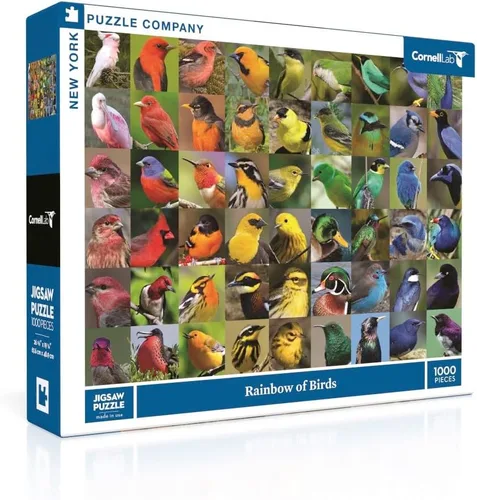 Vista 9 de New York Puzzle Company - Cornell Lab Birds of Eastern/Central North America - Rompecabezas de 1000 piezas para noches de juego familiares por Pedro