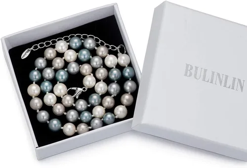 Vista 6 de BULINLIN - Gargantilla de cuentas con perlas, joyería de moda para cumpleaños, regalo para mujer