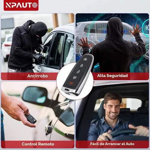 Vista 6 de NPAUTO Llavero compatible con Ford Explorer Edge 2011-2015, Focus 2015-2019, Taurus, Flex, Expedition, Lincoln MKX/MKT/MKS/Navigator, reemplazo