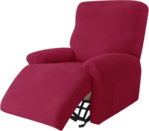 Vista 10 de IMYOGI Fundas de sofá de alta elasticidad para sofá reclinable, funda elástica para sofá individual, 1 pieza, protector de muebles, funda de tela