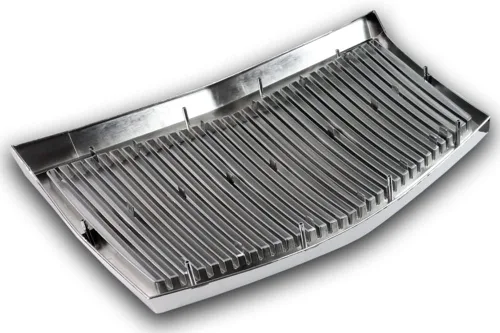 Vista 3 de Parrilla frontal vertical cromada ABS para Chrysler 300 300C 2005-2010 (diseño estilo Rolls Royce Phantom) (2-FG-CS3005-VS-CH-1)