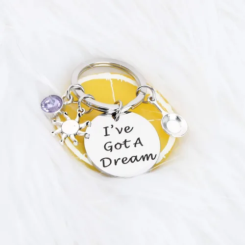 Vista 3 de BAUNA Rapunzel Pulsera inspiradora con citas enredadas con texto en inglés "I 've Got A Dream Fairy Tales Gift