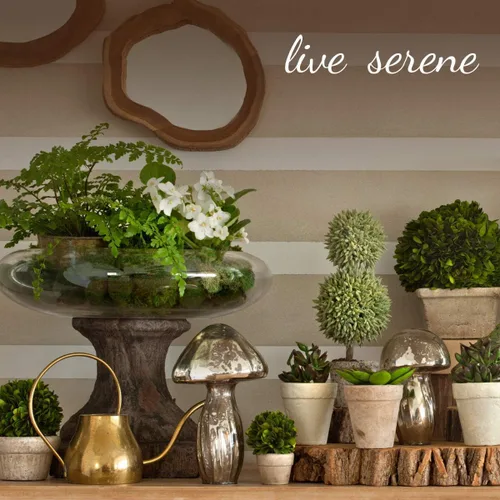 Vista 7 de Serene Spaces Living Juego de 4 jarrones negros en forma de cubo, modernos jarrones cuadrados de cerámica negro mate para centros de mesa