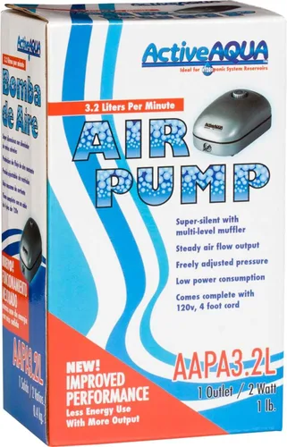 Vista 2 de Active Aqua bomba de aire, 1 salida, 2 de ancho, 108 fl oz/min, Bomba de aire Active Aqua