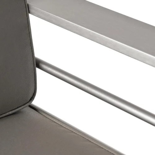 Vista 15 de Christopher Knight Home Cape Coral - Sillas de aluminio para exteriores con mesa auxiliar, color caqui y plateado