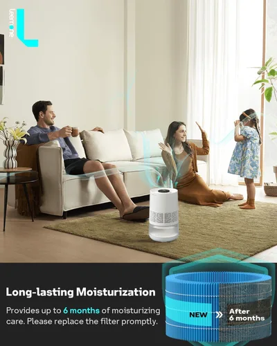 Vista 7 de Leemone Filtro de repuesto para humidificador H35i compatible con Blueair Premium Smart Humidifier, captura eficazmente partículas y minerales