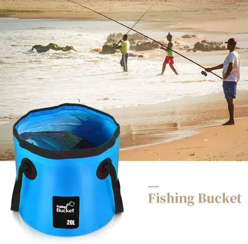 Vista 4 de BANCHELLE Contenedor de agua plegable portátil plegable para campamento para viajes al aire libre, senderismo, pesca, lavado de autos, jardinería