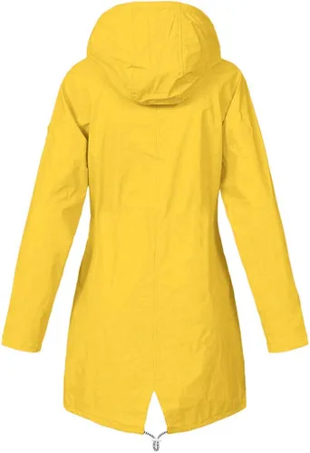 Vista 3 de Aniywn Chaqueta impermeable para mujer, con capucha, rompevientos, ligera, para viaje, con capucha, para exteriores, con capucha