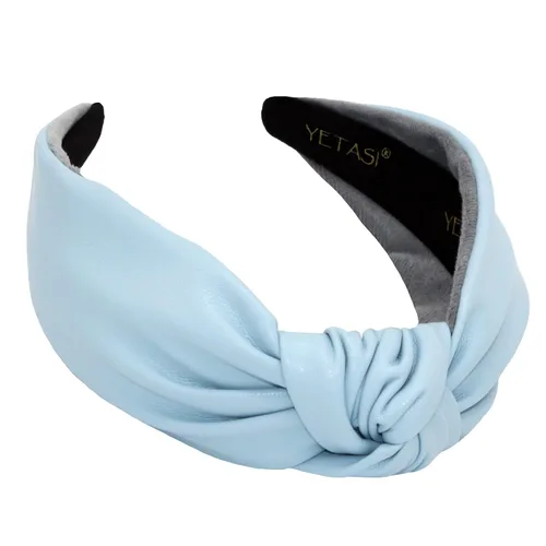 Vista 31 de Diademas de cuero para mujer, marfil elegante durante todo el año, para usar todo el día. Bandas para la cabeza para mujeres adultas y mujeres