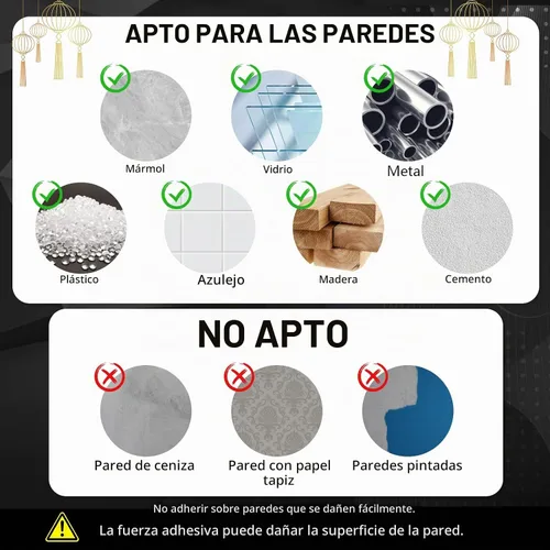 Vista 6 de Paquete de 10 ganchos de techo autoadhesivos con línea para colgar linternas de papel de 80 pies, ganchos de pared de techo extraíbles sin daños