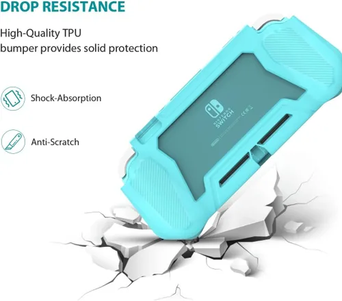 Vista 3 de Switch Lite - Funda protectora para Nintendo Switch Lite, compatible con Nintendo Switch Lite, funda protectora de pantalla con poliuretano