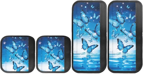 Vista 11 de Juego de 4 fundas para manijas de microondas con diseño de rayas de vaca tribal, azteca, decoración de cocina, antideslizantes, a prueba