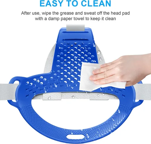 Vista 4 de VR Head Strap Pad for Quest 3 Headset Accessories, TPU Head Strap Cushion for Quest 3 Head Strap, Bracket for The Back of The Head Headstrap (Blue)