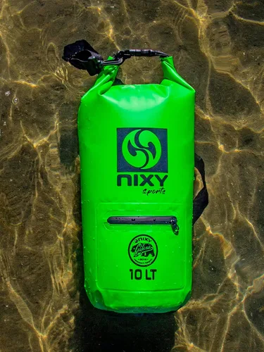 Vista 4 de NIXY Bolsa seca impermeable de 10 L con parte superior enrollable, ligera y duradera para paddleboard, kayak, senderismo, camping, canotaje, playa