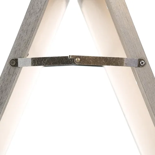 Vista 5 de MyGift Cartel de pizarra borrable de madera rústica con marco en A, caballete de pizarra de doble cara, tablero de menú de acera, señalización
