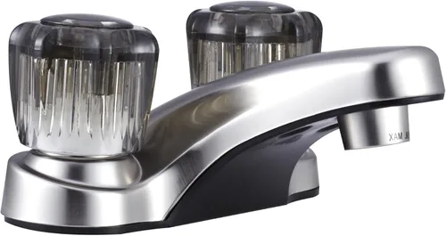Vista 10 de Dura Faucet llave de lavabo de dos manijas, para baño de cámper, motorhomes, tráiler, Pergamino bisqué